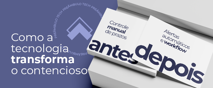 Comparativo entre controle manual de prazos e automação com workflow no contencioso